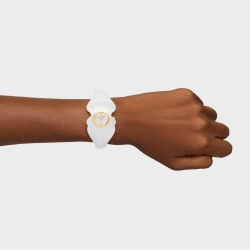 Reloj joya Tous Bear Folks dorado y brazalete blanco, 3000147200.