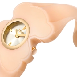 Reloj joya Tous Bear Folks dorado y brazalete rosa talla M, 3000147300.
