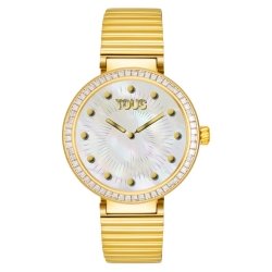 Reloj inteligente Tous S-Connect dorado con circonitas, 3000149600.