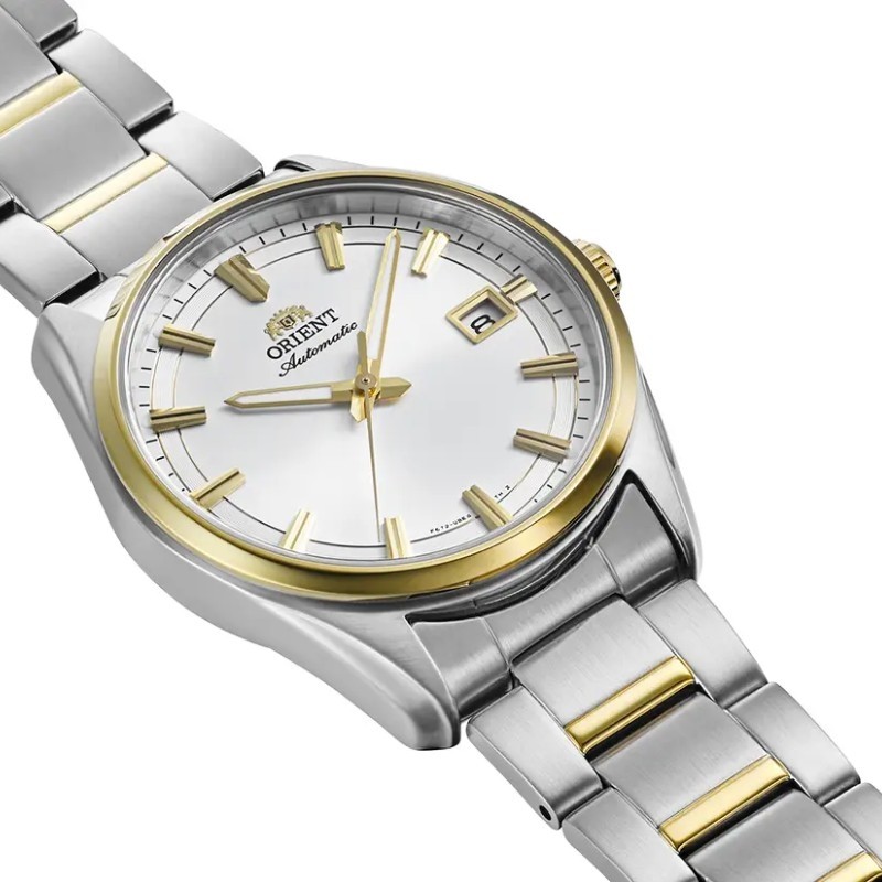 Reloj Orient Stretto automático de hombre bicolor, RA-AC0R01S30B.