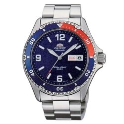 Reloj Orient Mako II automático esfera azul y bisel pepsi, FAA02009D9.