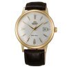Reloj Orient Bambino automático dorado y correa piel, TAC00003W0.