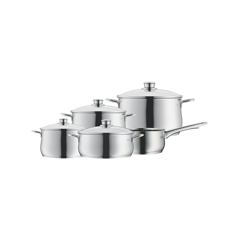 Batería de cocina en acero inoxidable 5 piezas "Diadem Plus", de WMF