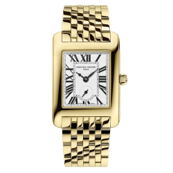 Reloj Frederique Constant Classics Carree  acero dorado, FC-235S2C5B.