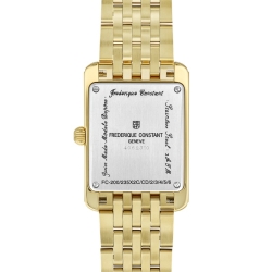 Reloj Frederique Constant Classics Carree  acero dorado, FC-235S2C5B.