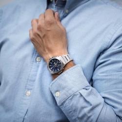 Reloj G-Shock Solar Bluetooth® acero y esfera azul, GST-B1000D-2AER.