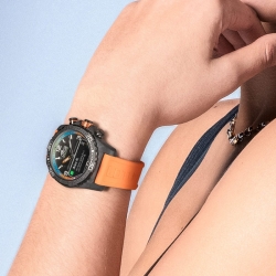 Reloj híbrido Lotus Connected D caja de fibra y correa naranja, 20000/7.