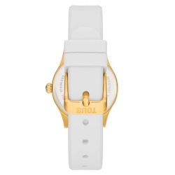 Reloj Tous Epic Icon KDT Charms dorado y correa blanca, 3000148900.
