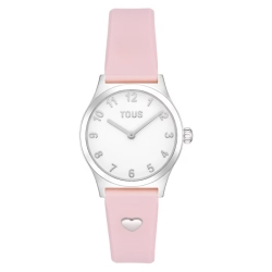 Reloj Tous Epic Icon KDT Charms correa silicona rosa, 3000149000.
