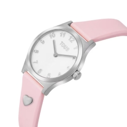 Reloj Tous Epic Icon KDT Charms correa silicona rosa, 3000149000.