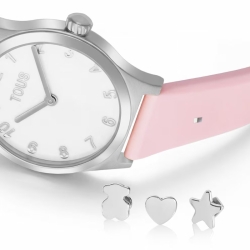 Reloj Tous Epic Icon KDT Charms correa silicona rosa, 3000149000.