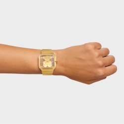 Reloj Tous D-Bear Party analógico en acero dorado, 3000143400.