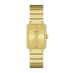 Reloj Tissot SRV en acero dorado, 30 mm, T1601103302300.