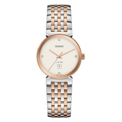 Reloj Rado Florence Classic Diamonds mujer bicolor rosé, esfera clara, R48913723.