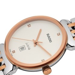 Reloj Rado Florence Classic Diamonds mujer bicolor rosé, esfera clara, R48913723.