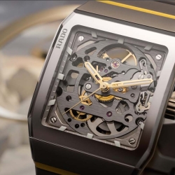 Reloj Rado Anatom Automatic Skeleton detalles dorados, R10206109.