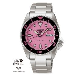 Reloj Seiko 5 Sports SKX Ed. limitada Pantera Rosa 38 mm, SRPM07K1.