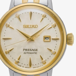 Reloj Seiko Presage Cockatil Time automático mujer bicolor, SRE010J1.