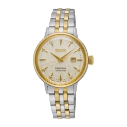 Reloj Seiko Presage Cockatil Time automático mujer bicolor, SRE010J1.