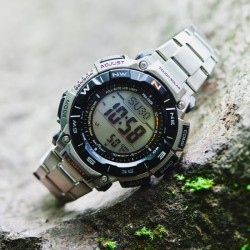 Reloj Casio Pro Trek Tough Solar de resina biológica y titanio, PRG-340T-7ER.