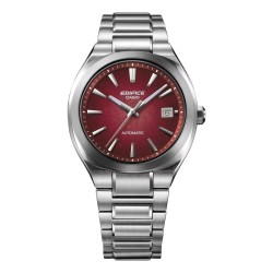 Reloj Casio Edifice automático en acero y esfera roja, EFK-200D-4AER.
