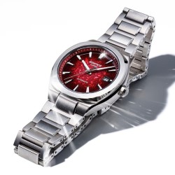 Reloj Casio Edifice automático en acero y esfera roja, EFK-200D-4AER.