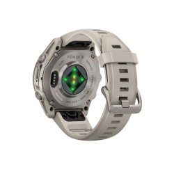 Reloj Garmin fēnix® 9 43 mm bisel titanio y correa gris, 010-04761-01.