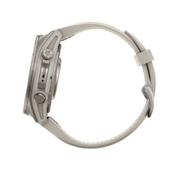Reloj Garmin fēnix® 9 43 mm bisel titanio y correa gris, 010-04761-01.