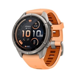 Reloj Garmin fēnix® 9 Pro inReach® 43 mm y correa salmón, 010-04335-01.