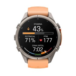 Reloj Garmin fēnix® 9 Pro inReach® 43 mm y correa salmón, 010-04335-01.
