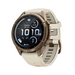 Reloj Garmin fēnix® 9 Pro inReach® 43 mm titanio dorado, 010-04335-21.