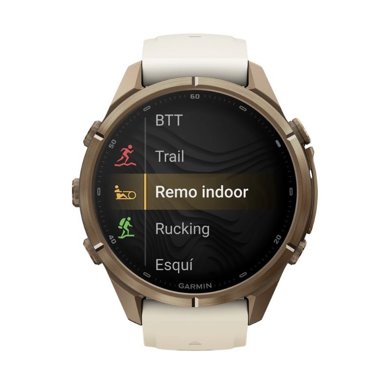 Reloj Garmin fēnix® 9 Pro inReach® 43 mm titanio dorado, 010-04335-21.