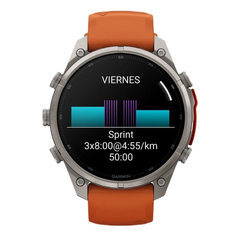 Reloj Garmin fēnix® 9 Pro inReach 47 mm correa naranja, 010-04336-01.