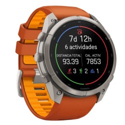 Reloj Garmin fēnix® 9 Pro inReach® 51 mm correa naranja, 010-04337-01.