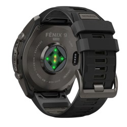 Reloj Garmin fēnix® 9 Pro de 51 mm titanio correa negra, 010-04337-16.