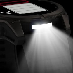 Reloj Garmin fēnix® 9 51 mm bisel titanio y correa negra 010-04763-11.