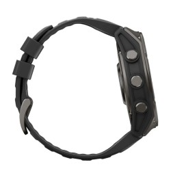 Reloj Garmin fēnix® 9 51 mm bisel titanio y correa negra 010-04763-11.
