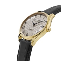 Reloj Frederique Constant Classics caja dorada y cuarzo, FC-220CR5B5.