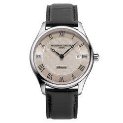 Reloj Frederique Constant Classics esfera beige y cuarzo, FC-220CR5B6.