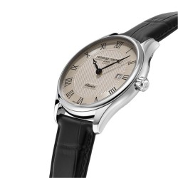 Reloj Frederique Constant Classics esfera beige y cuarzo, FC-220CR5B6.