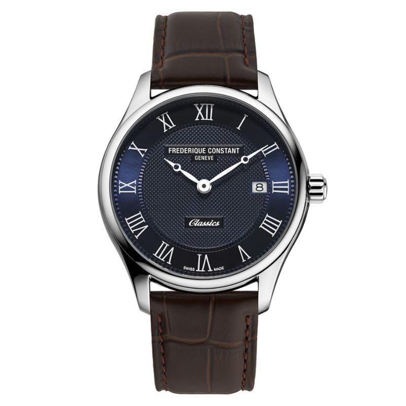 Reloj Frederique Constant Classics 40 mm y esfera azul, FC-220N5B6.