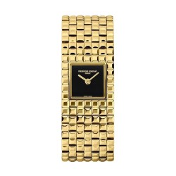 Reloj Frederique Constant Manchette dorado y esfera negra FC-200ONB1MC5B.