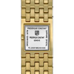 Reloj Frederique Constant Manchette dorado y esfera negra FC-200ONB1MC5B.