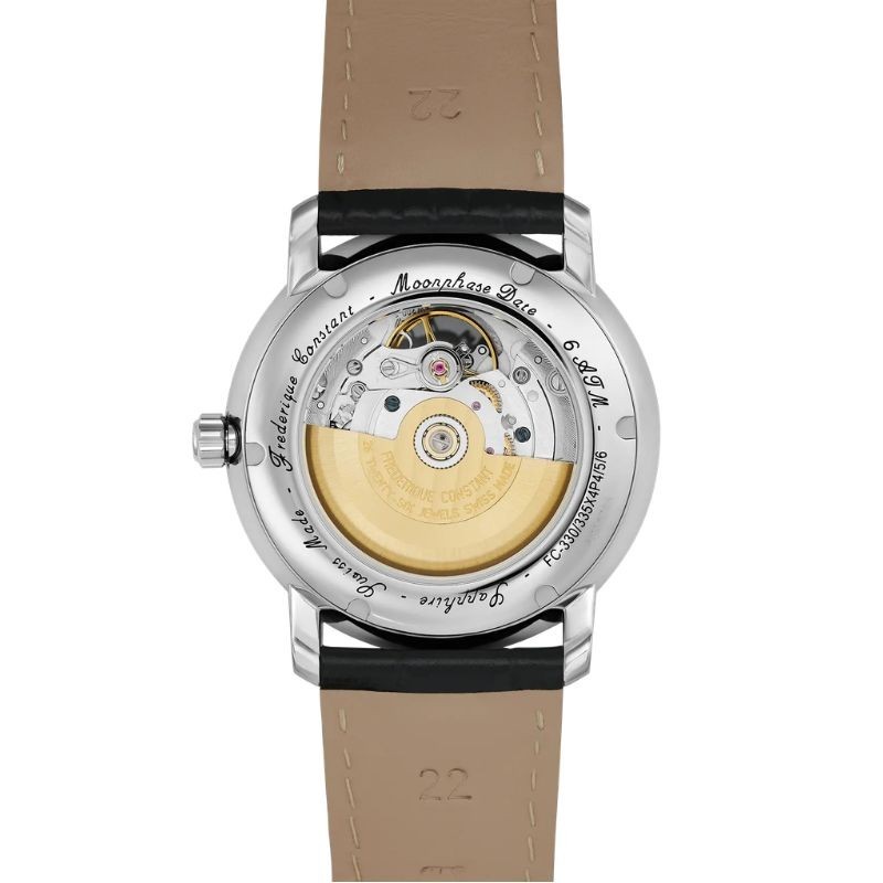 Reloj Frederique Constant Heart Beat Moonphase y piel, FC-335MC4P6.