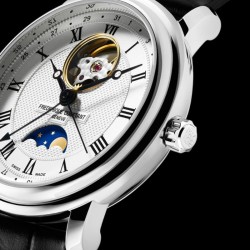 Reloj Frederique Constant Heart Beat Moonphase y piel, FC-335MC4P6.