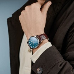 Reloj Frederique Constant Classics Automatic esfera azul,  FC-530G3B6.