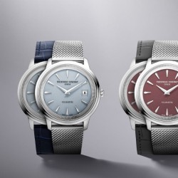 Parte de la colección Frederique Constant Moneta Solarmetre con doble correa, FC-120.