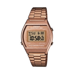 Reloj Casio Retro Collection, digital chapado en marrón B640WC-5AEF