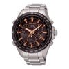 Reloj Seiko Astron Solar GPS de hombre, en acero con detalles en burdeos SSE033J1