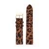 Correa para relojes Balber de piel estampada "Jungle Brown".